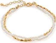Monica Vinader Mini Nugget Beaded Layered Bracelet