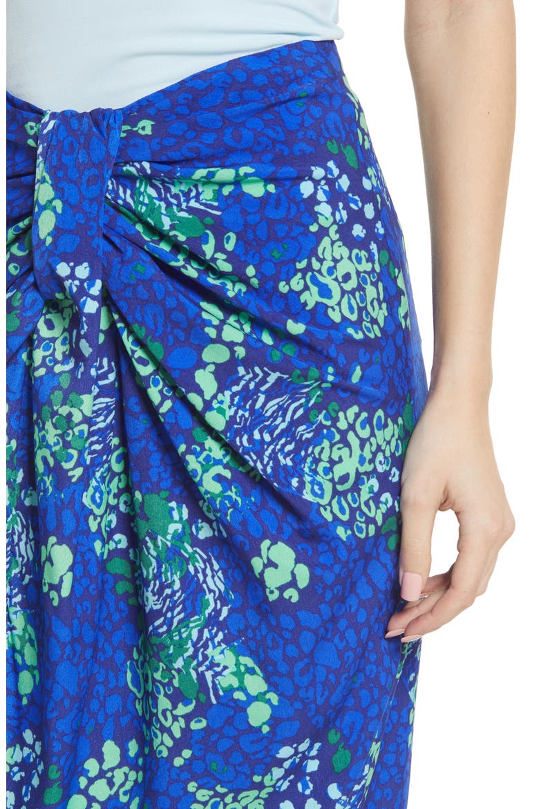 Scarlett Knot Front Skirt, Alternate, color, BLUE
