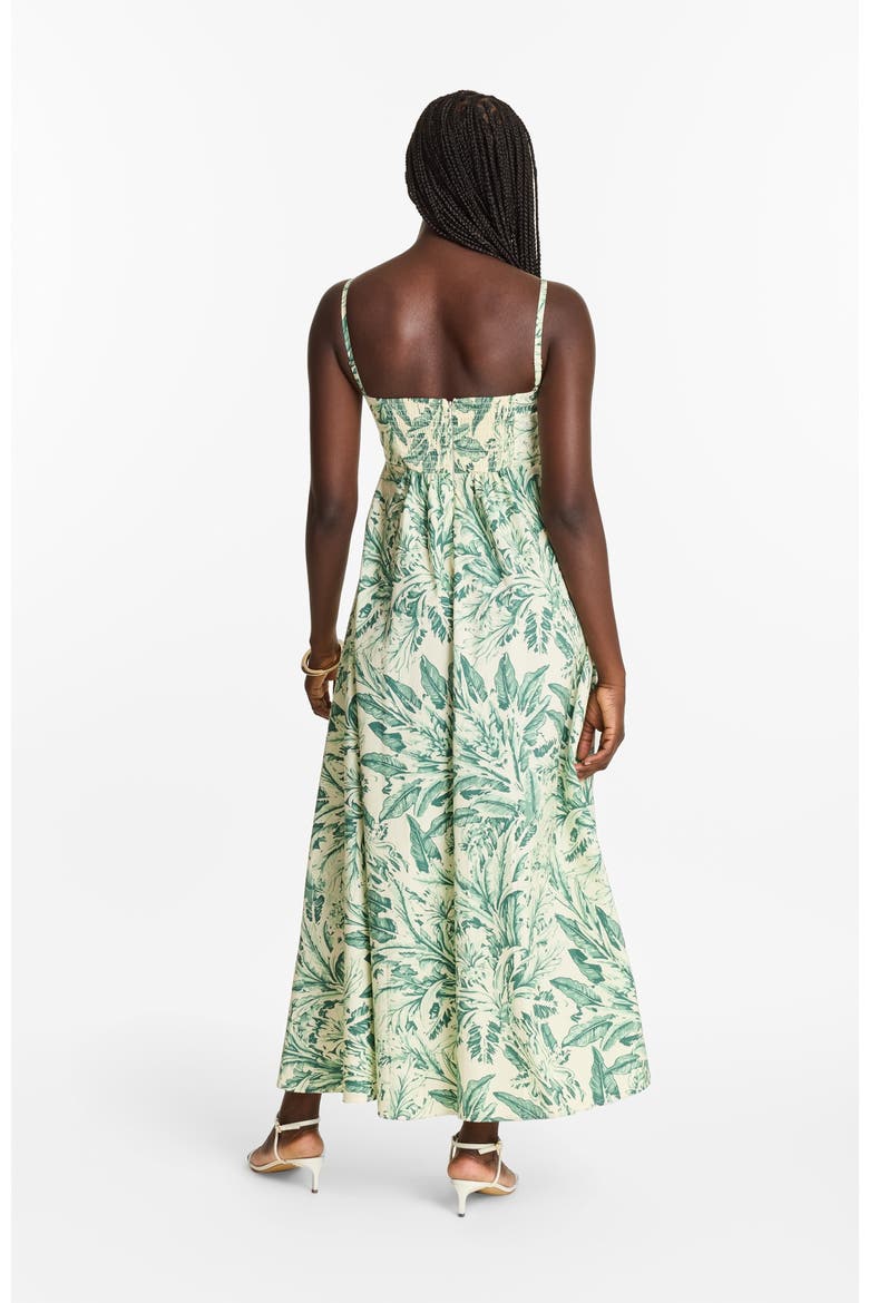 Toile Olive Oria Midi Dress Cotton Poplin, Alternate, color, Toile Olive