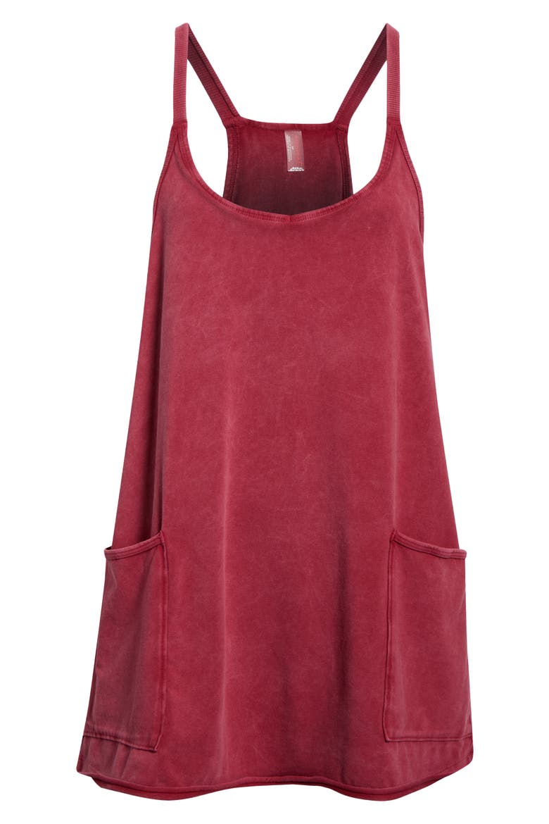FP Movement Hot Shot Racerback Romper, Alternate, color, BRICK
