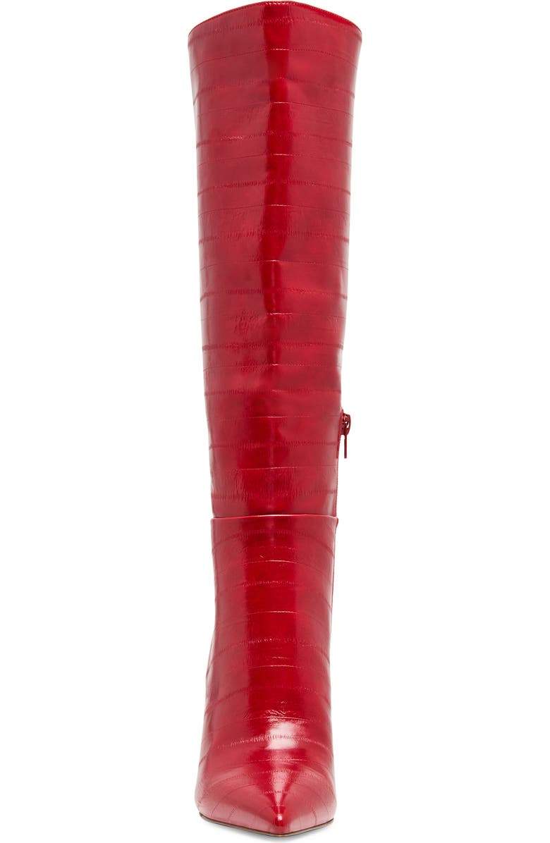 Steve Madden Nitro Knee High Boot, Alternate, color, Red Eel