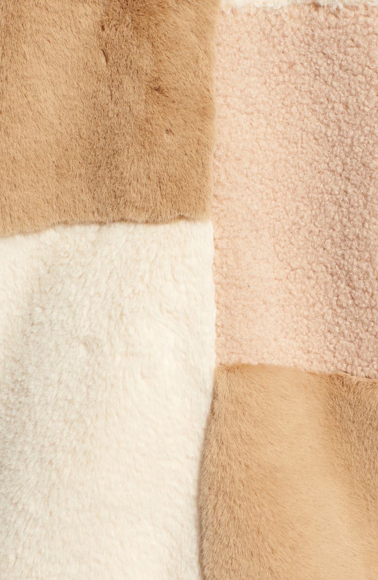 BCBGeneration Patchwork Faux Fur Jacket, Alternate, color, 