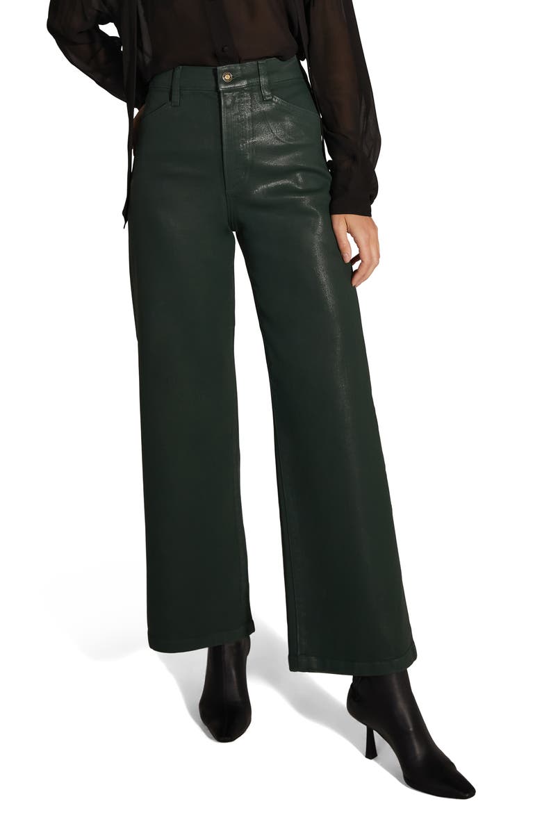 Favorite Daughter The Mischa Coated Super High Waist Wide Leg Jeans, Main, color, 