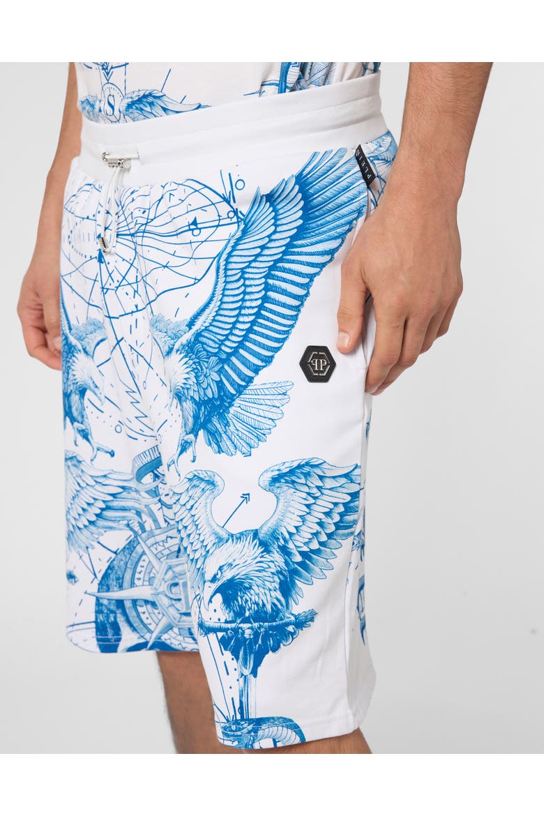 Fleece Shorts Tattoo Tattoo Men, Alternate, color, OffWhite