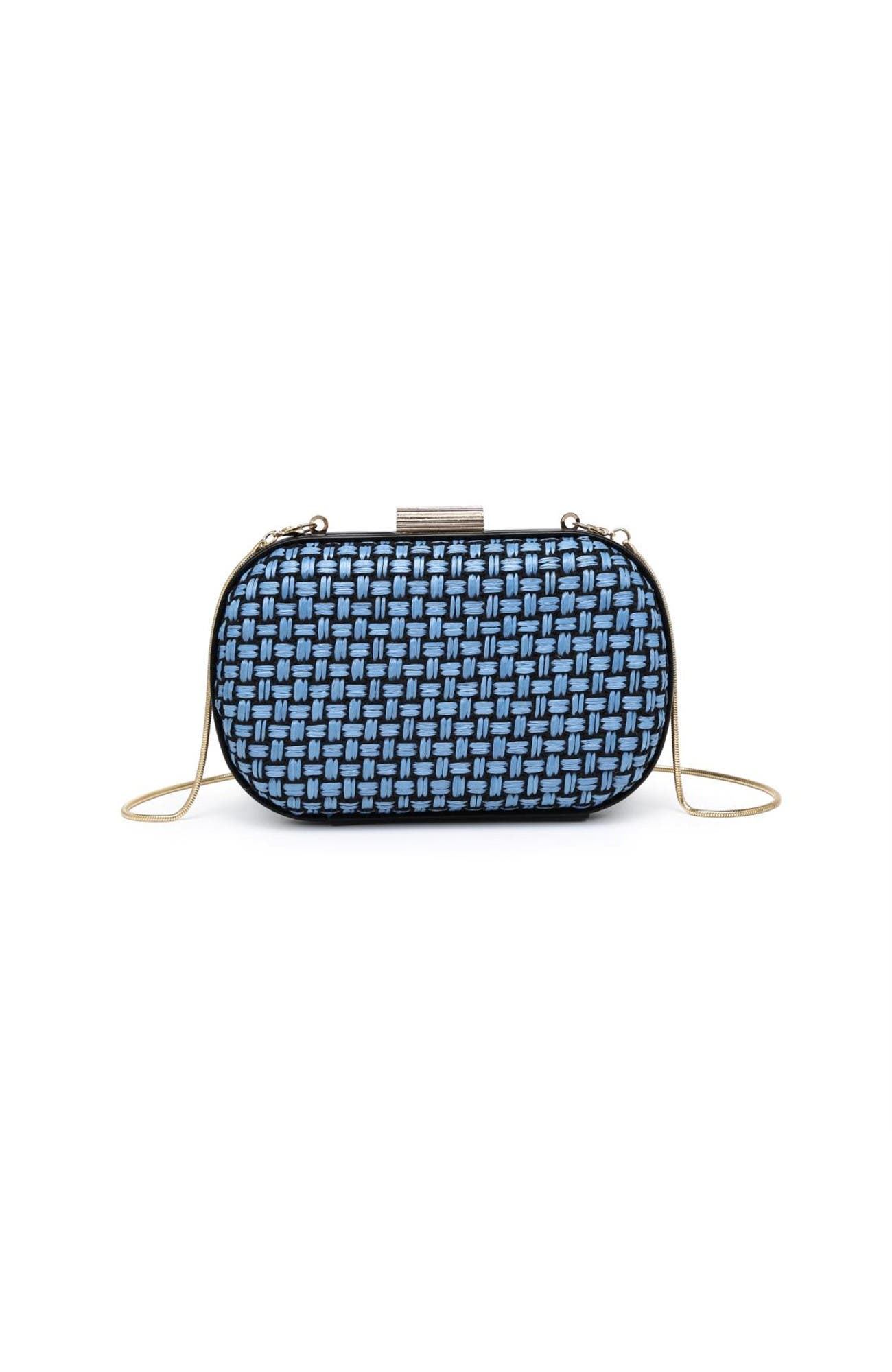 Cove Evening Bag, Main, color, Blue Black