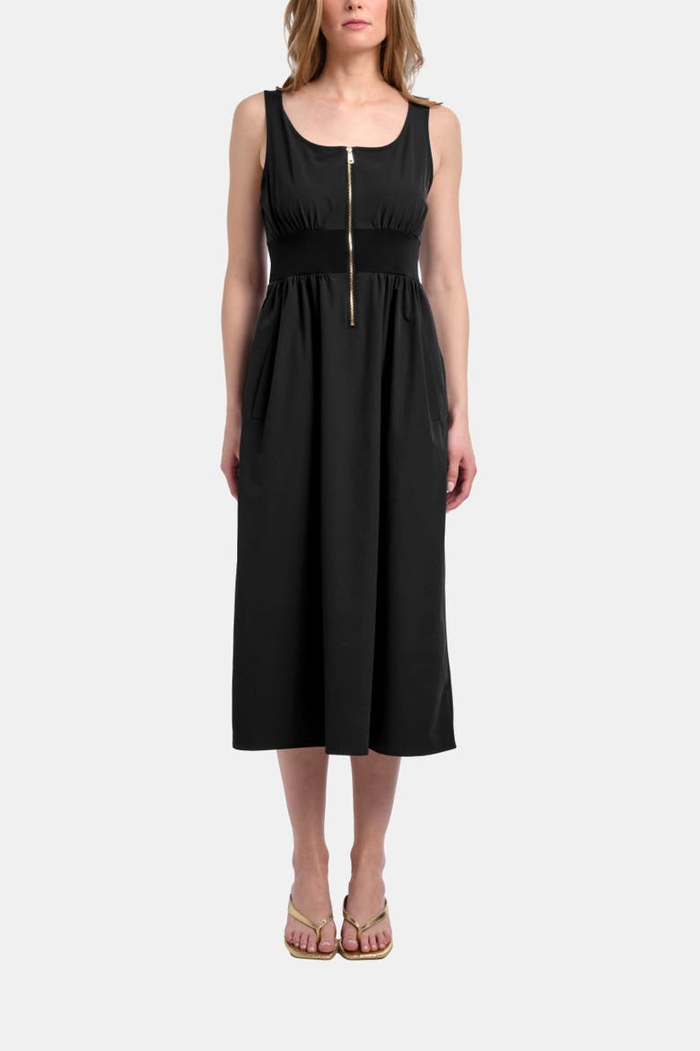THE KISSED DRESS, Main, color, BLACK