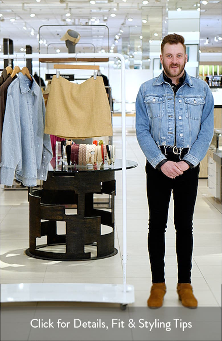 Solid Tweed Miniskirt, sales video thumbnail