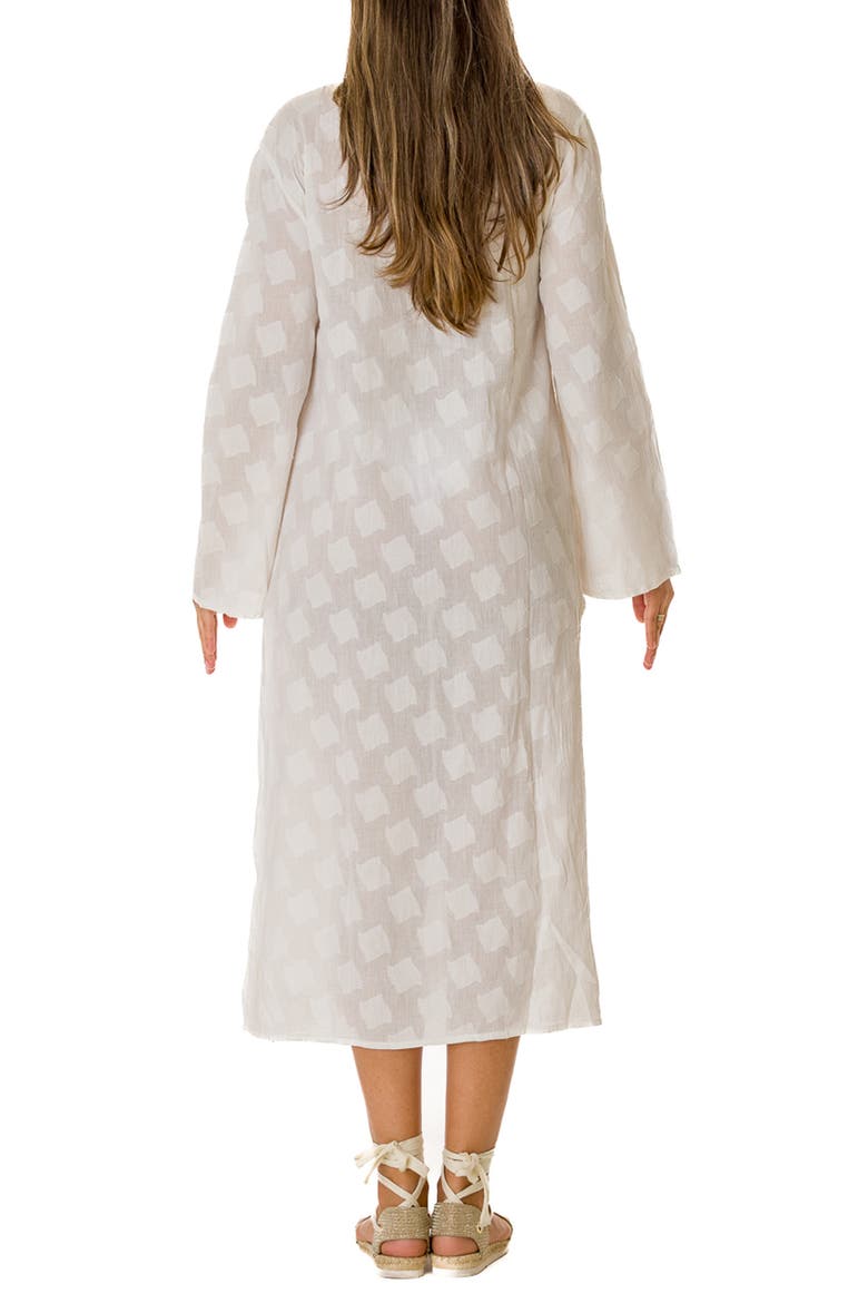 Embroidered Kaftan, Alternate, color, WHITE