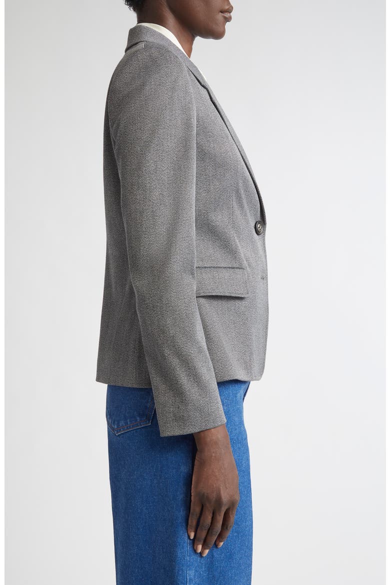 Mélange Stretch Twill Jacket, Alternate, color, MEDIUM GREY MELANGE