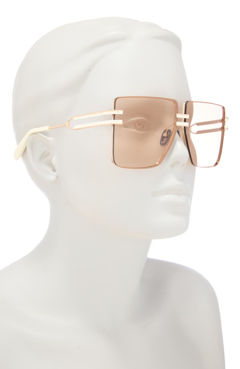 Balmain 66mm Oversize Sunglasses, Alternate, color, 