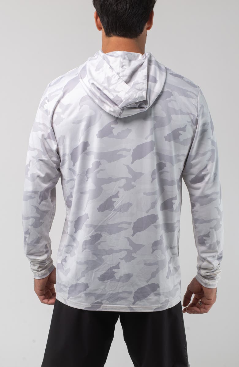 VAST Aqua Terra Camo Tech Performance Hoodie, Alternate, color, Light Grey