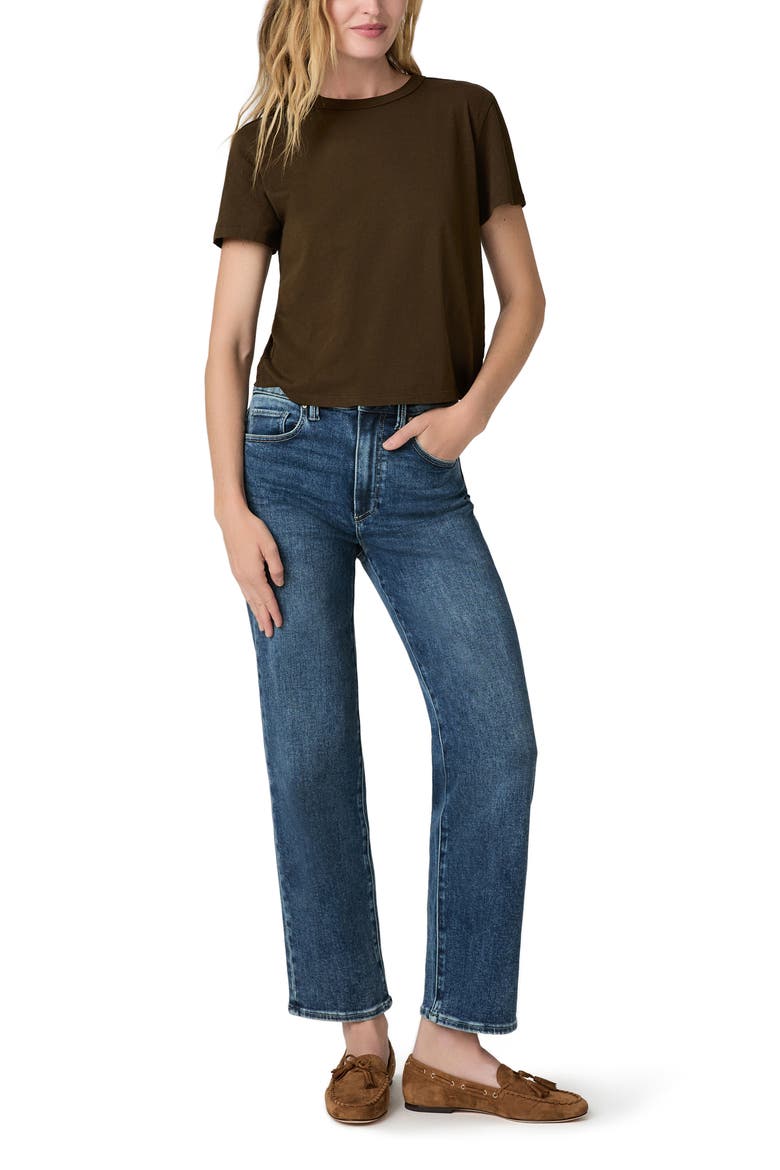 Stevie Seamed Ankle Straight Leg Jeans, Alternate, color, BOWERY