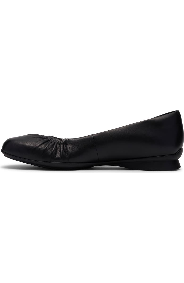 Clarks<sup>®</sup> Jazmynn Lo Ballet Flat - Wide Width Available, Alternate, color, Black Leather