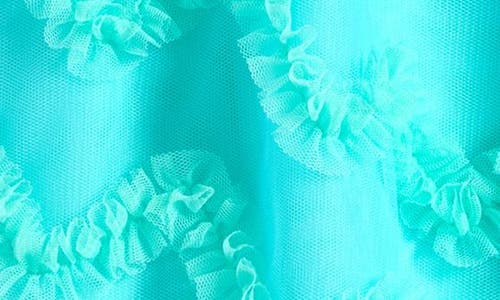 Ava & Yelly Kids' Soutache Border Float Dress In Teal