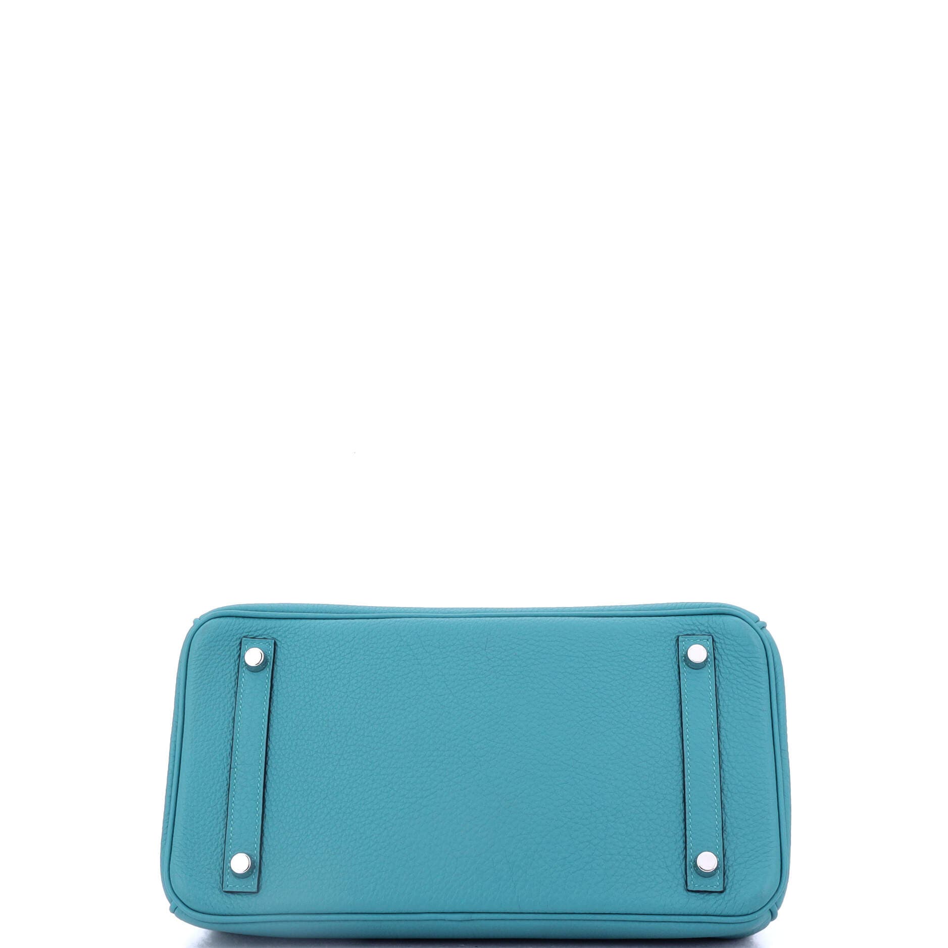 Pre-Owned Hermes Birkin Handbag Blue Togo with Palladium Hardware 30, Alternate, color, Turquoise