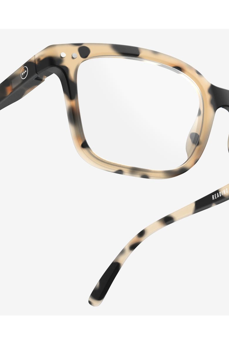 #L 54mm Rectangular Reading Glasses, Alternate, color, Light Tortoise