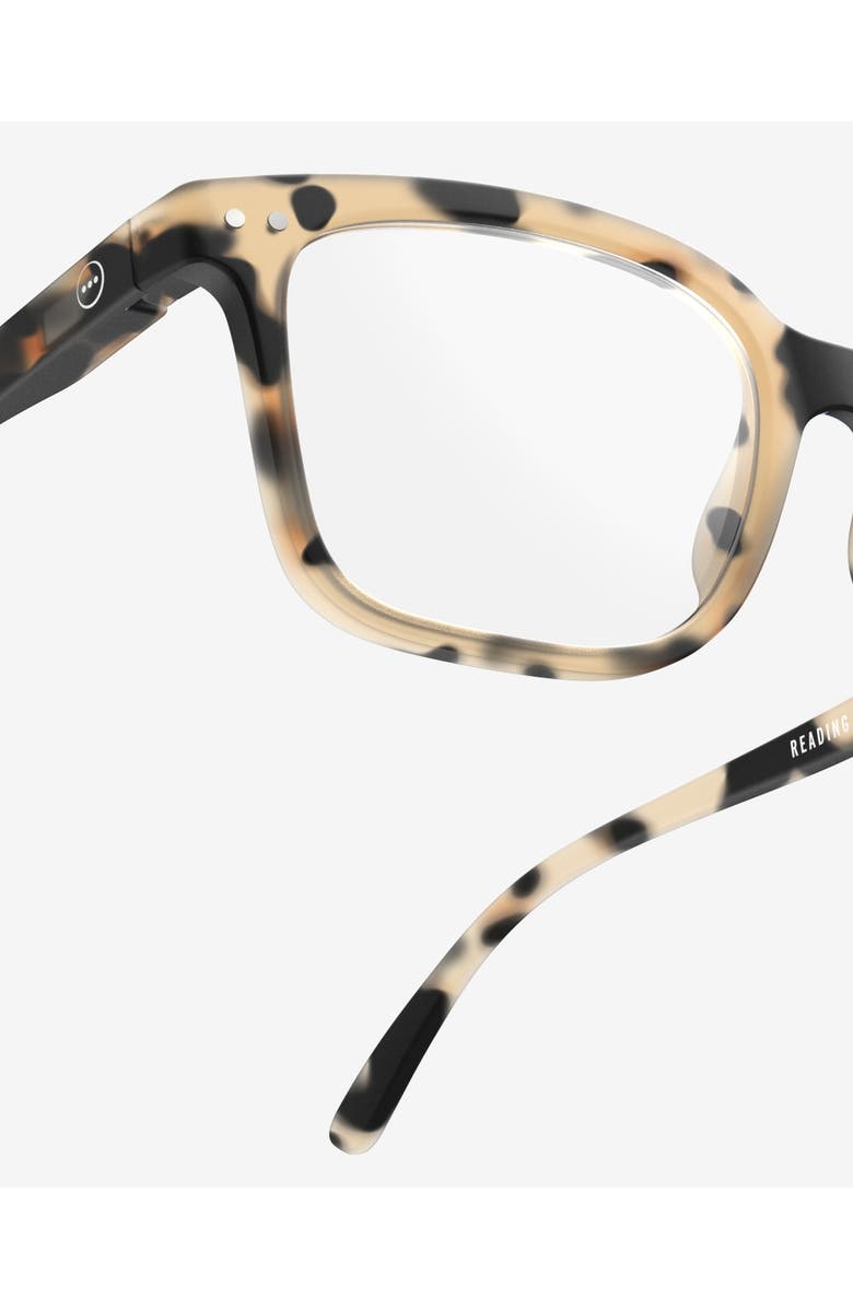 IZIPIZI #L 54mm Rectangular Reading Glasses, Alternate, color, Light Tortoise