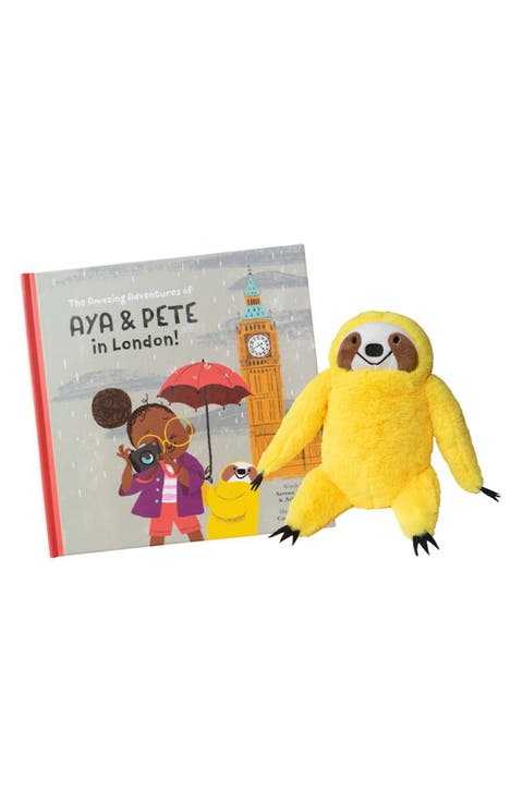 'The Amazing Adventures of Aya & Pete in London!' Book & Plush Pete Set