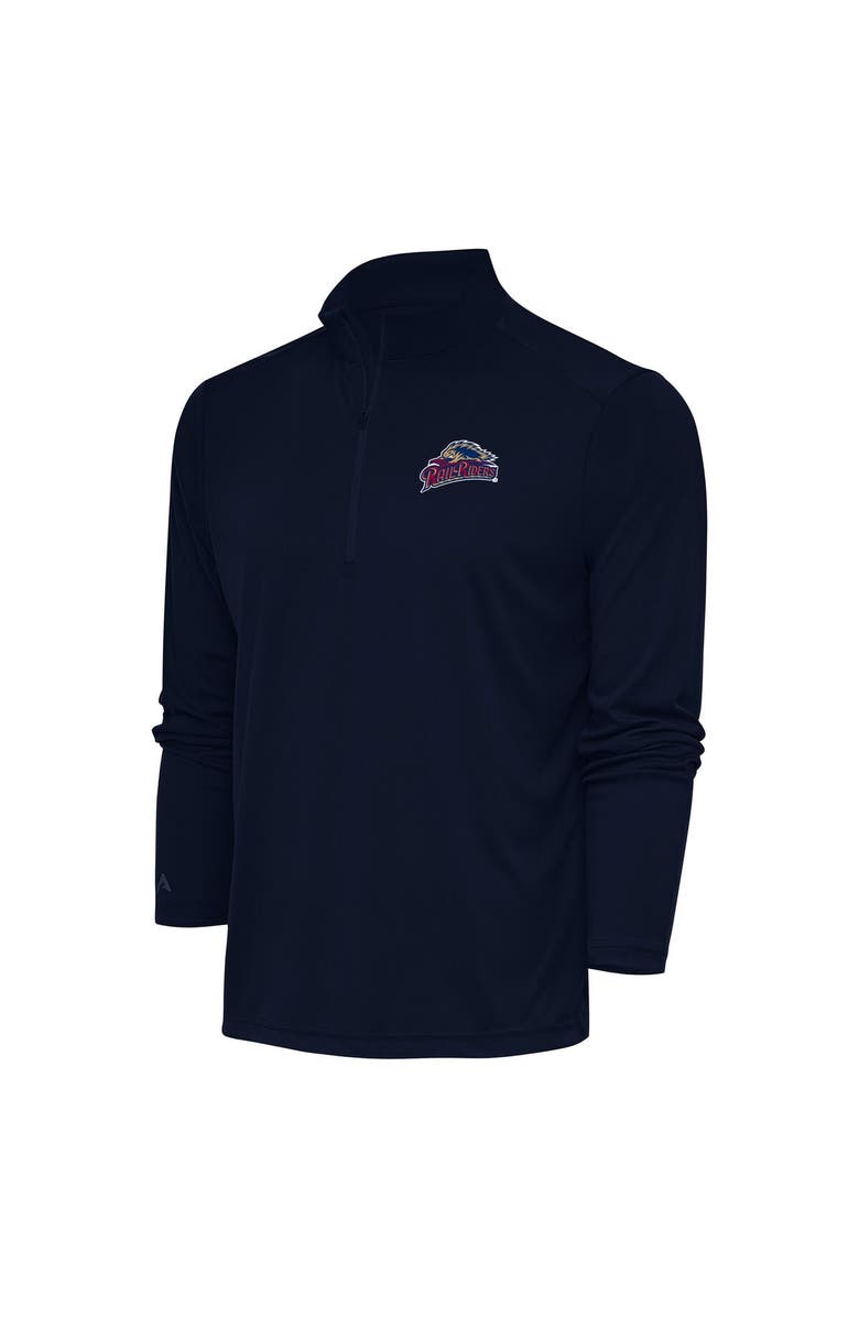 ANTIGUA Men's Antigua  Navy Scranton Wilkes-Barre RailRiders Tribute Quarter-Zip Pullover Top, Main, color, 
