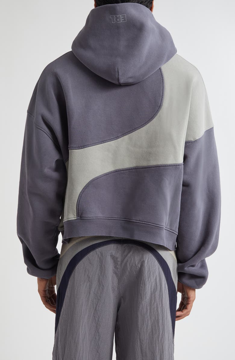 ERL Gender Inclusive Wave Cotton Blend Hoodie, Alternate, color, Dark Grey