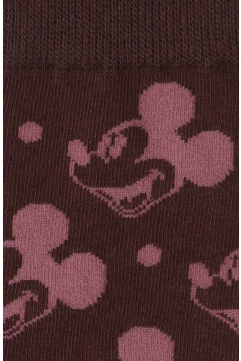 Mickey Mouse Polka Dot Socks & Lapel Pin Gift Set, Alternate, color, BROWN MULTI