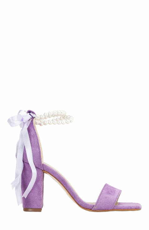 Velvet Block-Heel Sandals for Women | Nordstrom