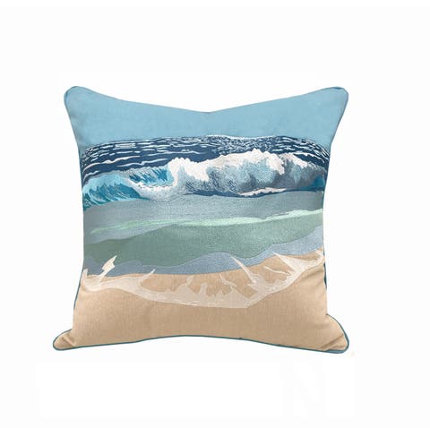 Surf Breaker Indoor/Outdoor Accent Throw Pillow