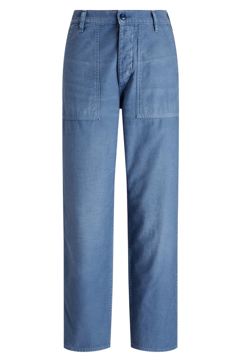 The Rickey Straight Leg Cotton Sateen Pants, Alternate, color, FRENCH WORKWEAR BLUE
