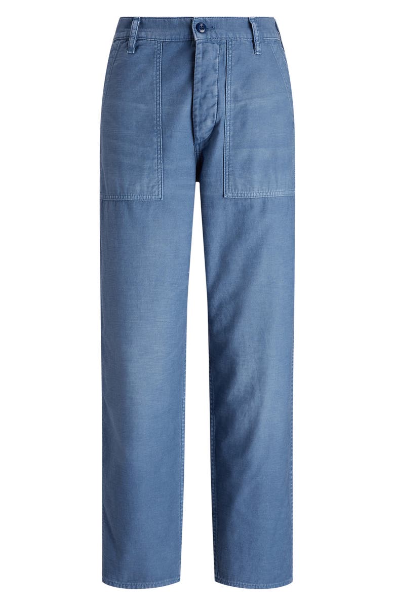 Polo Ralph Lauren The Rickey Straight Leg Cotton Sateen Pants, Alternate, color, French Workwear Blue