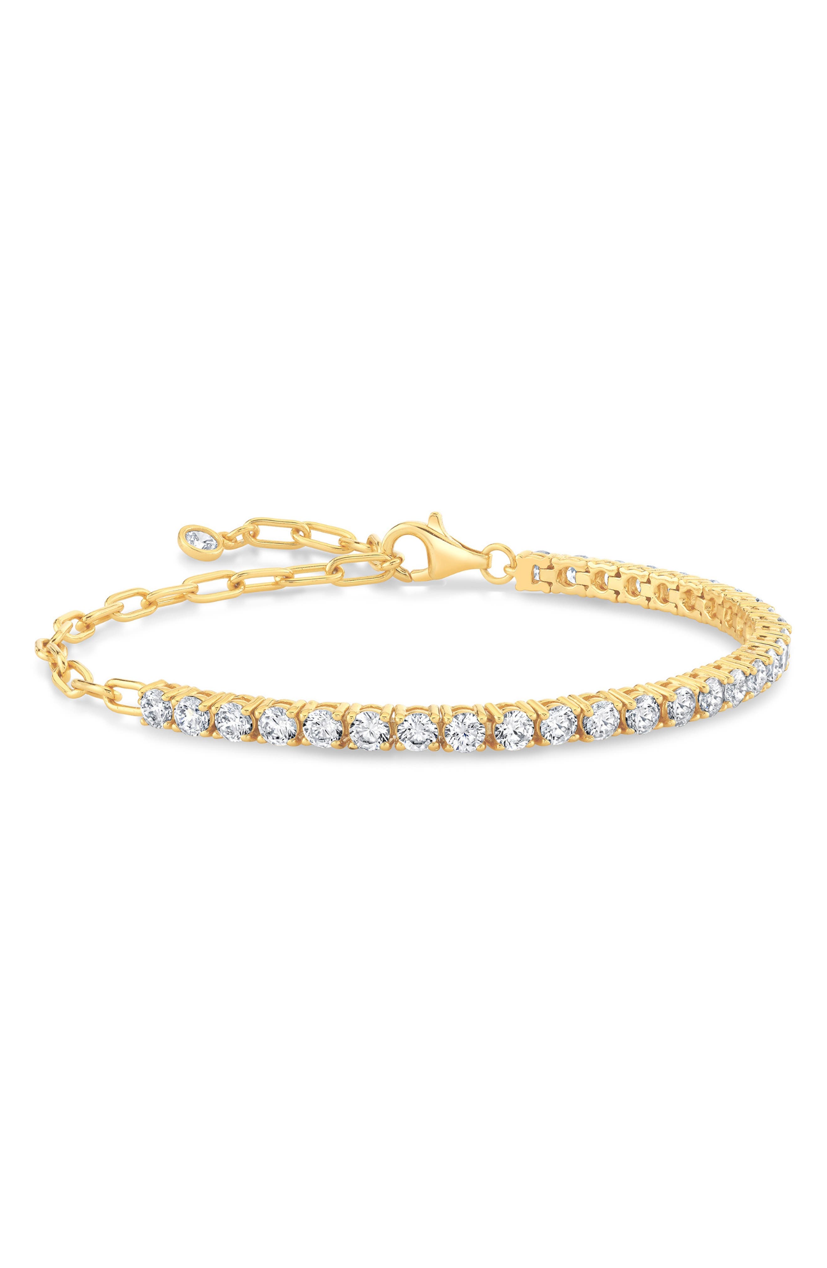selected 18 KT YELLOW GOLD CLEAR CZ