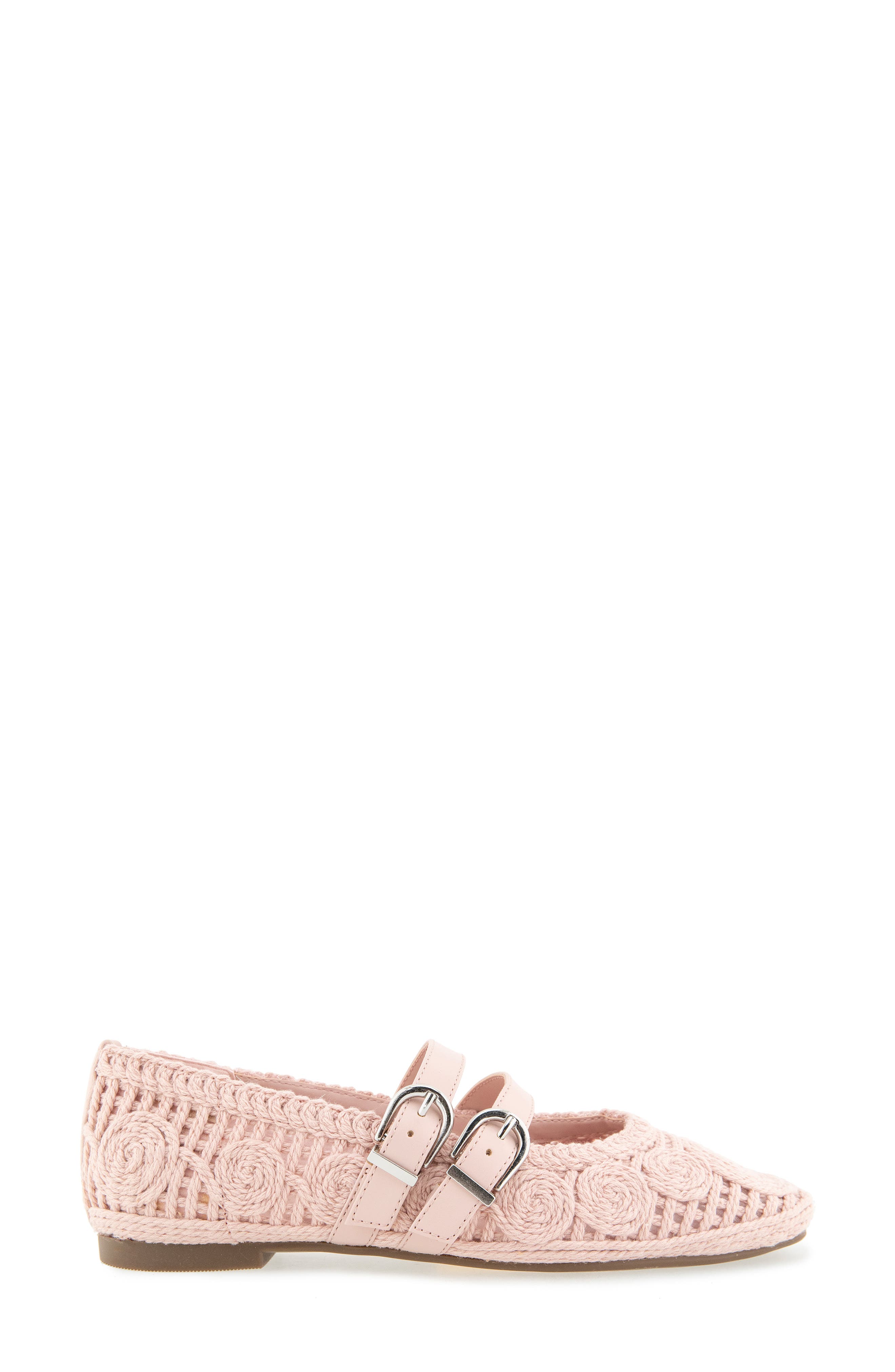 Malibu Crochet Flat, Alternate, color, ROSE SMOKE CROCHET
