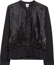 Noir Kei Ninomiya Mixed Media Wool
Organdy Cardigan