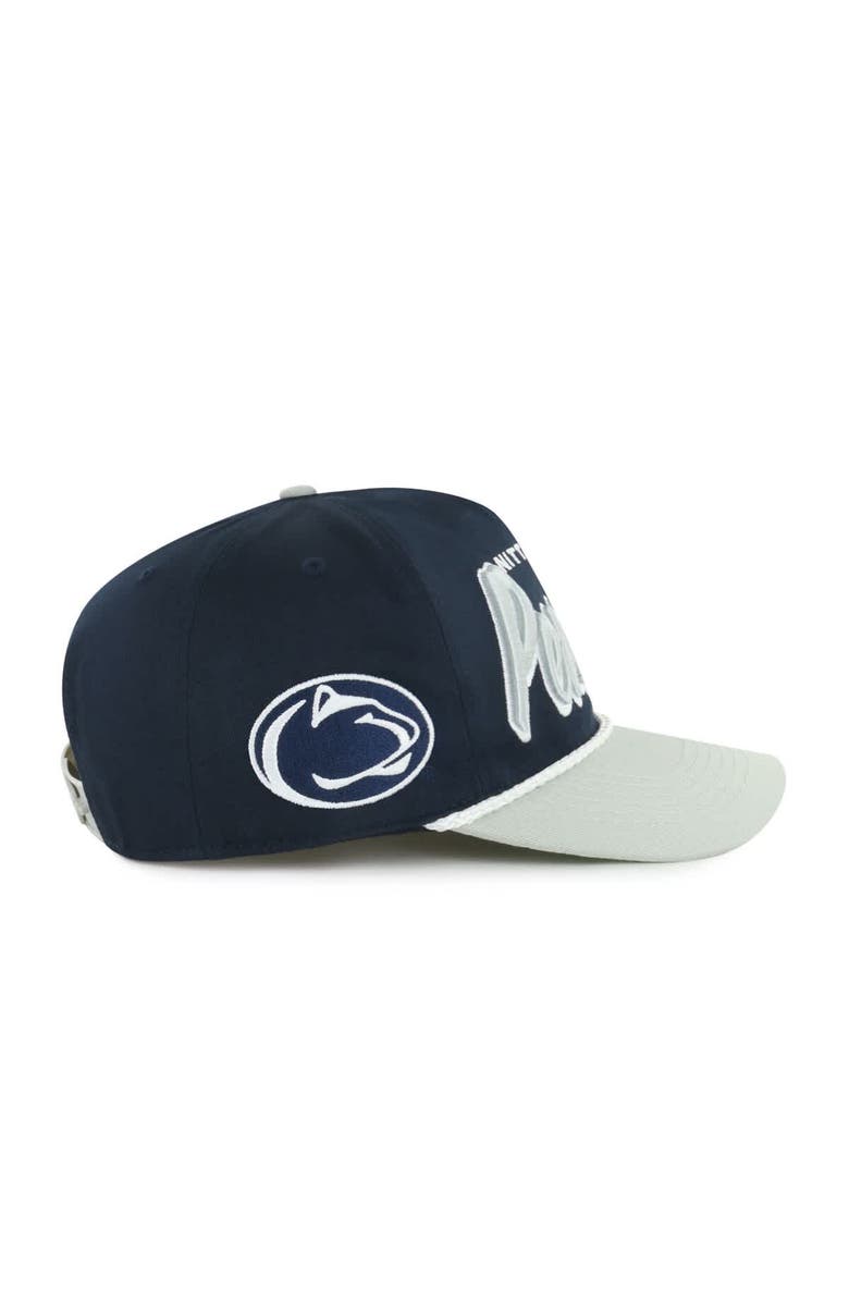 '47 Men's '47 Navy Penn State Nittany Lions Dropshadow Rope Hitch Adjustable Hat, Alternate, color,