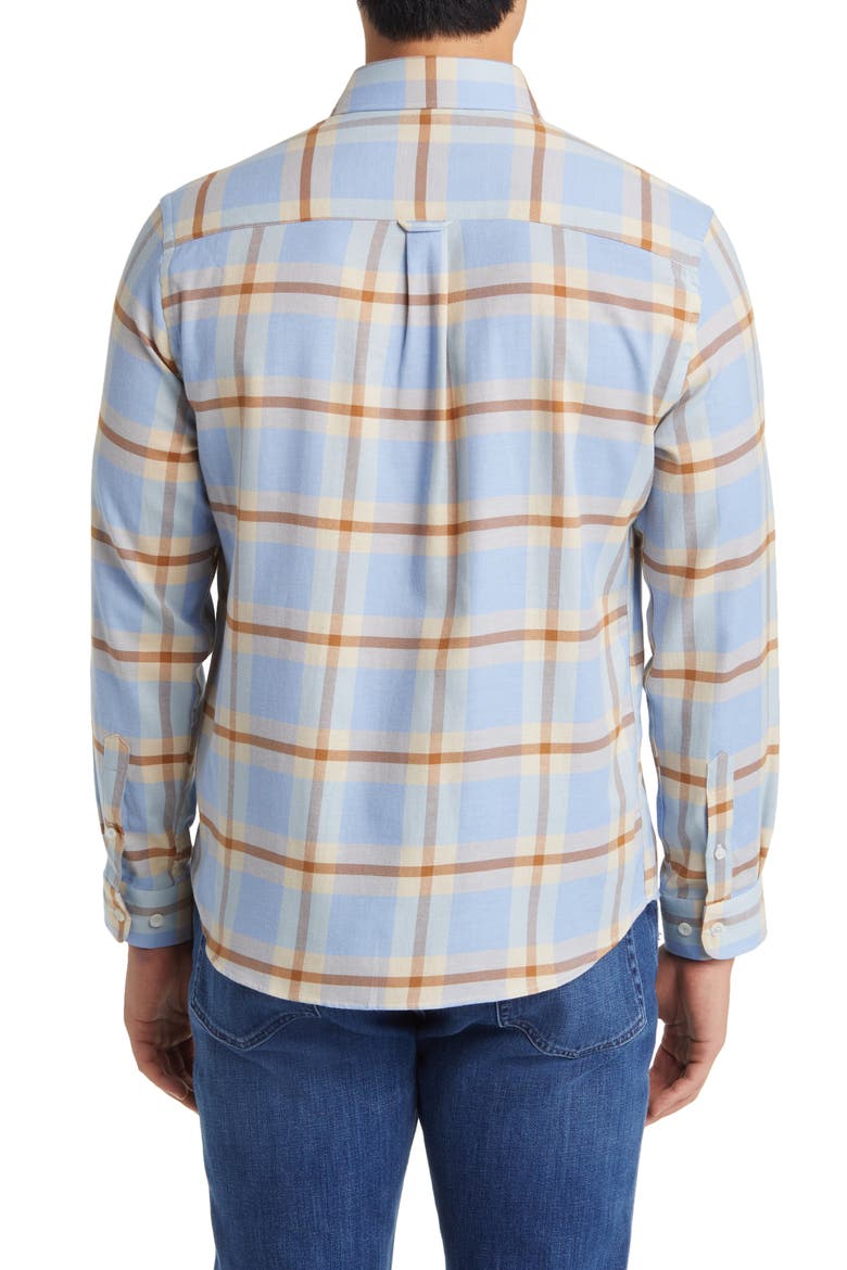 Tartan Plaid Dry Touch® Performance Button-Up Shirt, Alternate, color, LIGHT BLUE