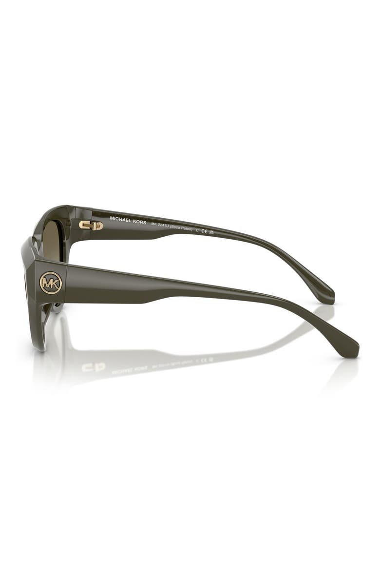 55mm Gradient Cat Eye Sunglasses, Alternate, color, OLIVE / GREEN