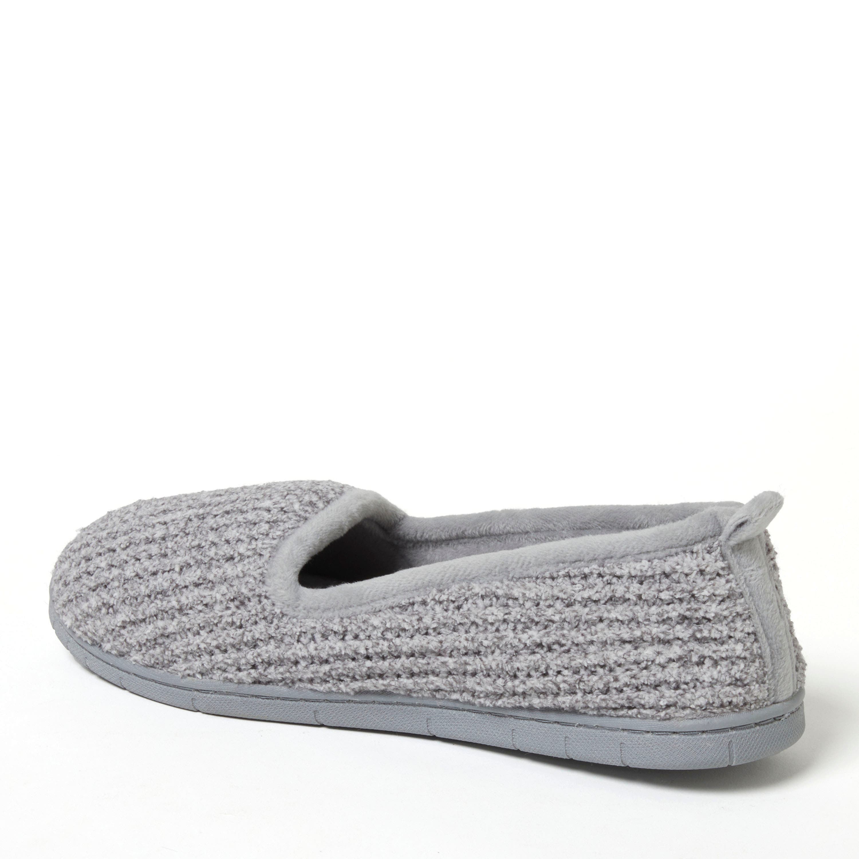 DEARFOAMS Rachel Marled Chenille Closed Back Slipper, Alternate, color, Sleet