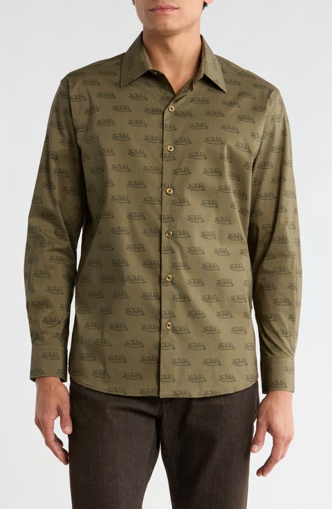 Logo Button-Up Shirt