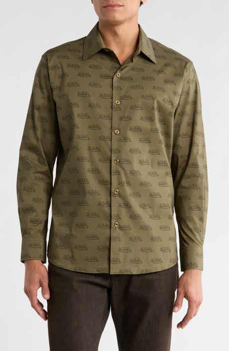 Logo Button-Up Shirt