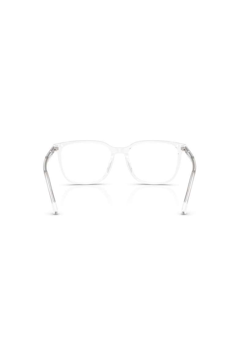 53mm Square optical glasses, Alternate, color, Transparent