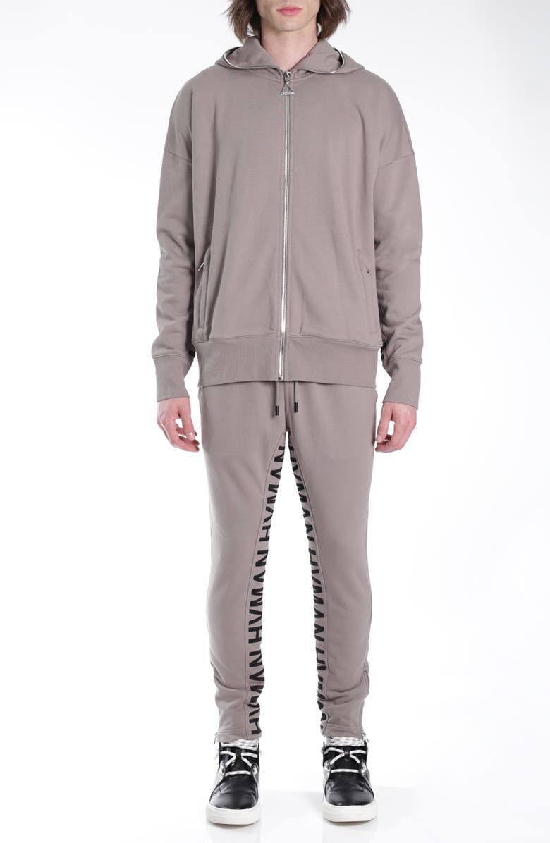 HVMAN Logo Zip Hoodie, Alternate, color, Satellite