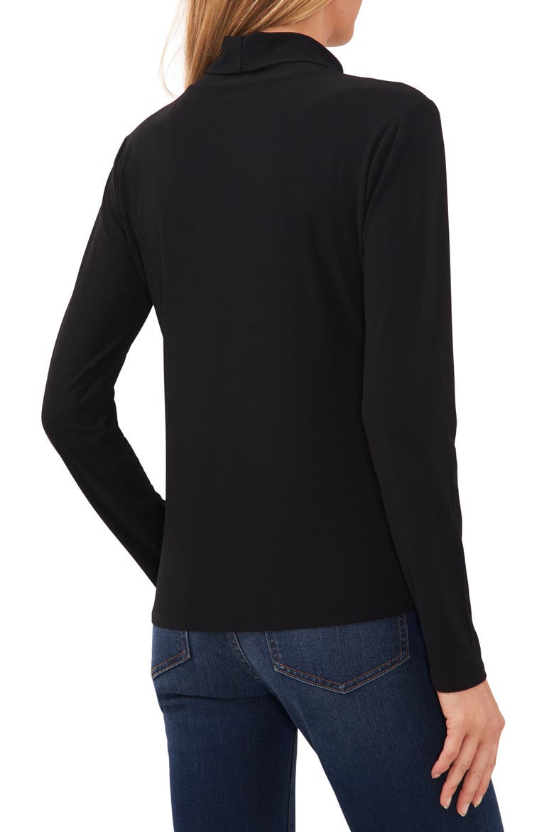 Long Sleeve Turtleneck Top, Alternate, color, RICH BLACK
