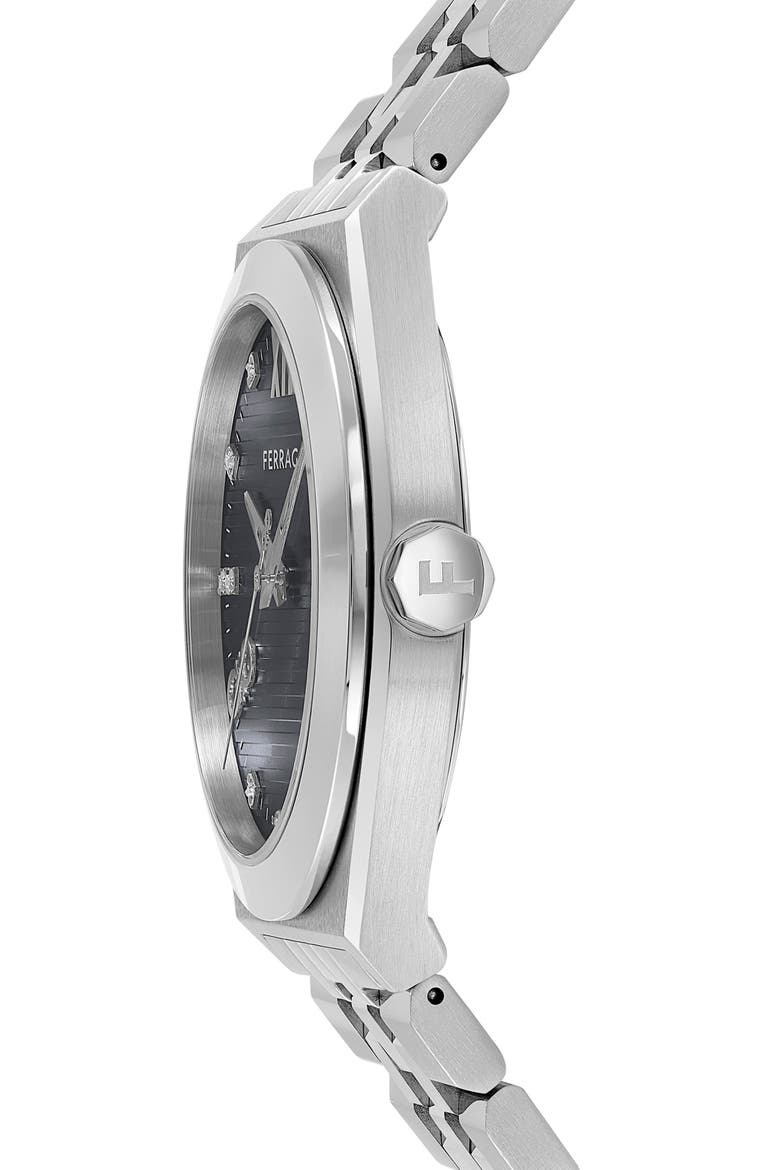 Vega New Diamond Bracelet Watch, 40mm, Alternate, color, STAINLESS STEEL