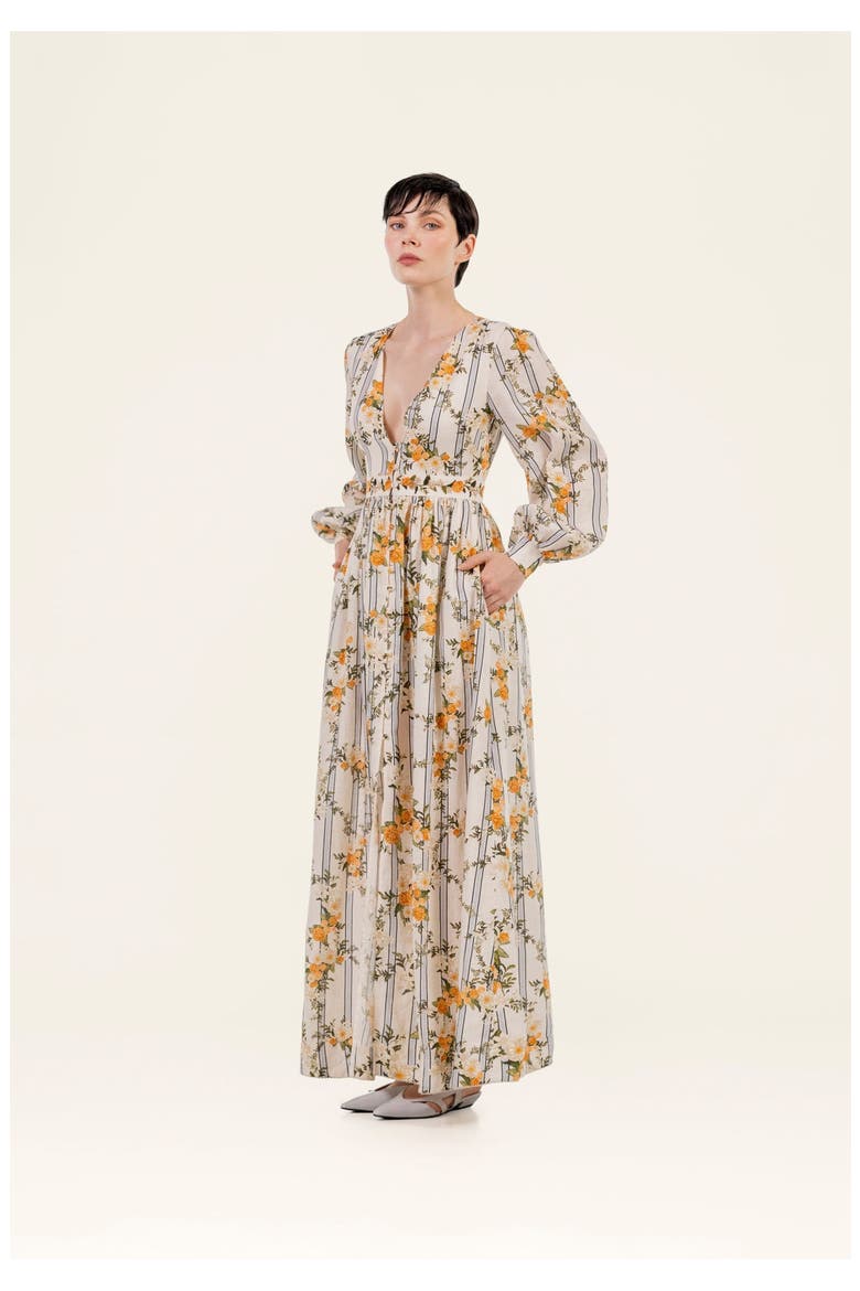 Frambuesa Valle Maxi Dress, Alternate, color, Multicolor