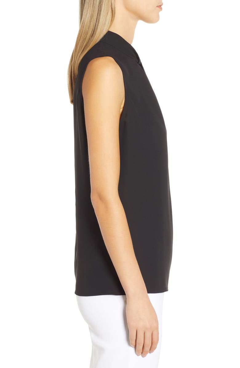 Ming Wang Twist Neck Blouse, Alternate, color, 