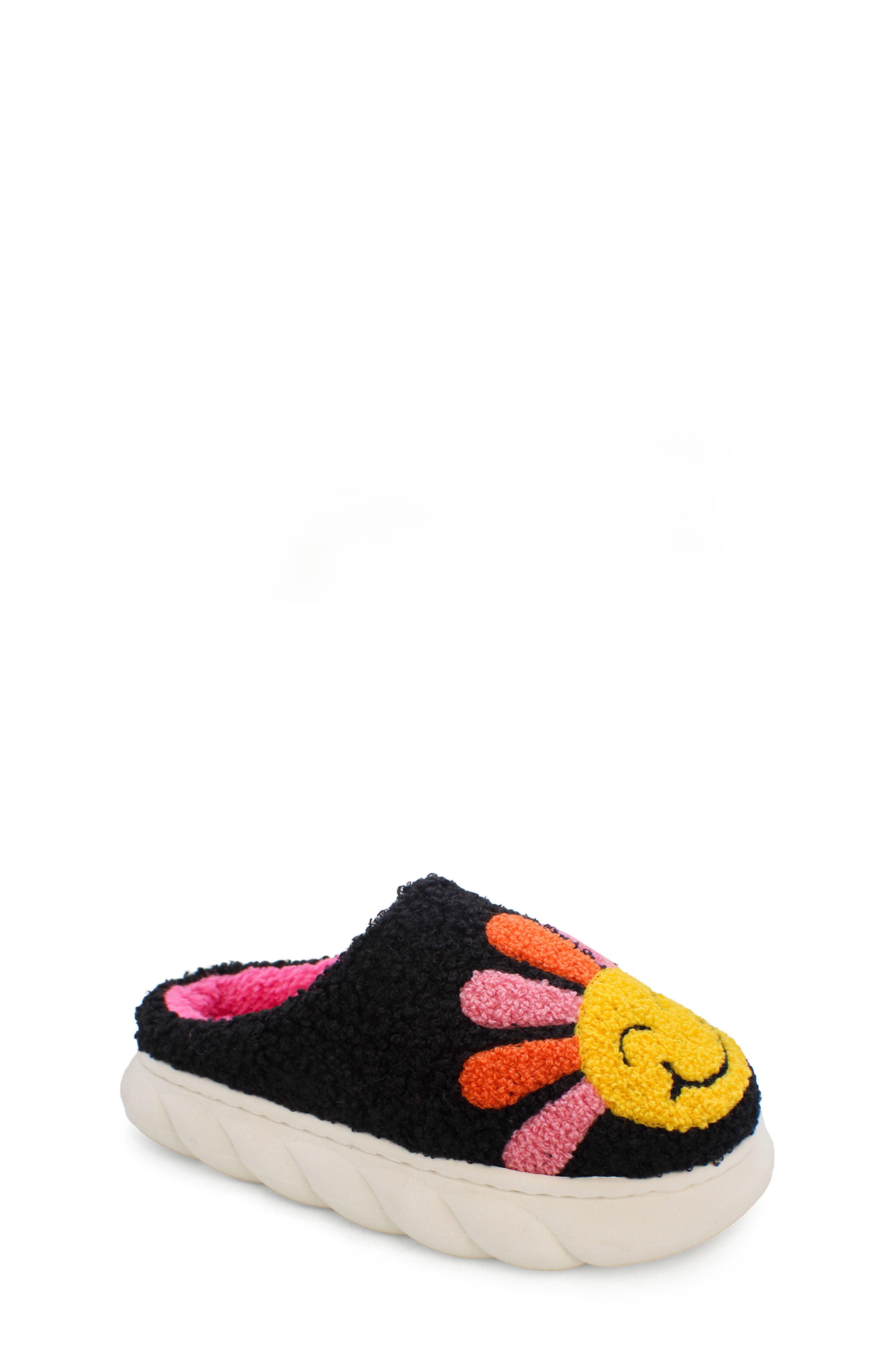 YOKI Kids' Paulina Faux Shearling Scuff Slipper, Main, color, 