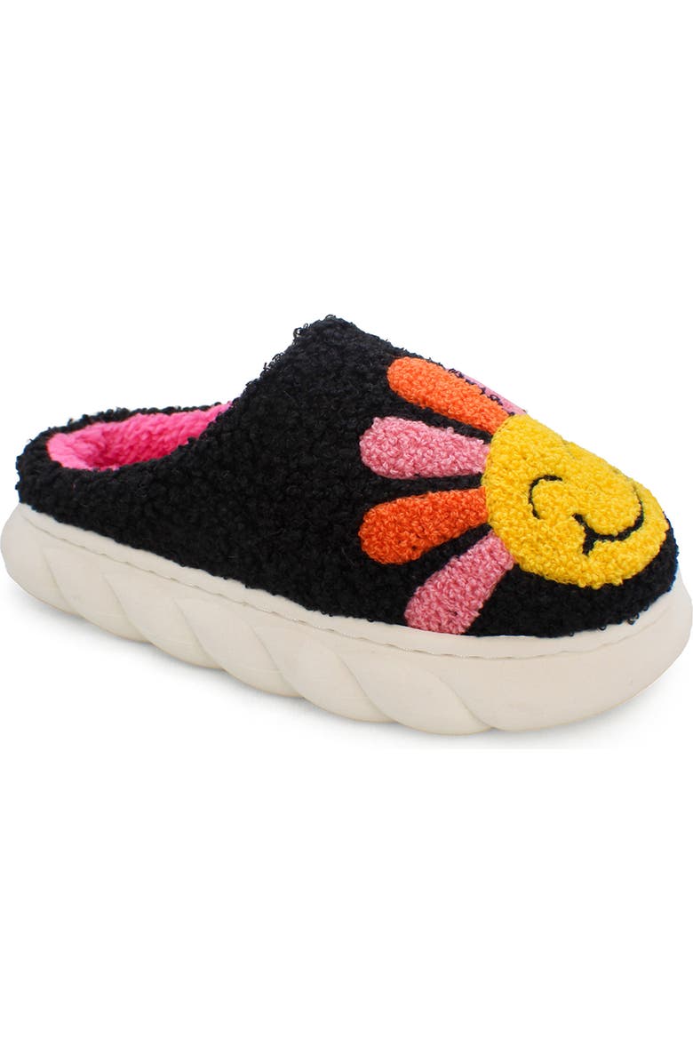 YOKI Kids' Paulina Faux Shearling Scuff Slipper, Main, color,