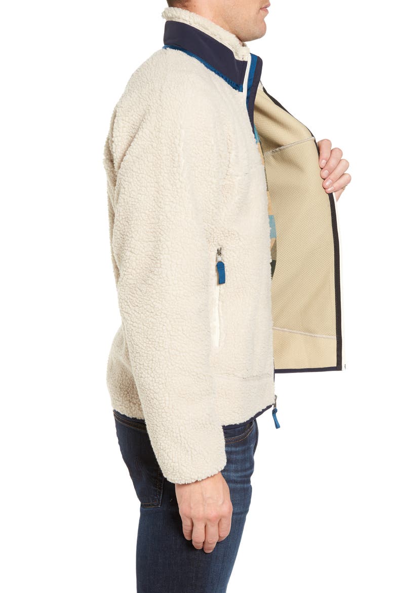 Retro-X Fleece Jacket, Alternate, color, NATURAL