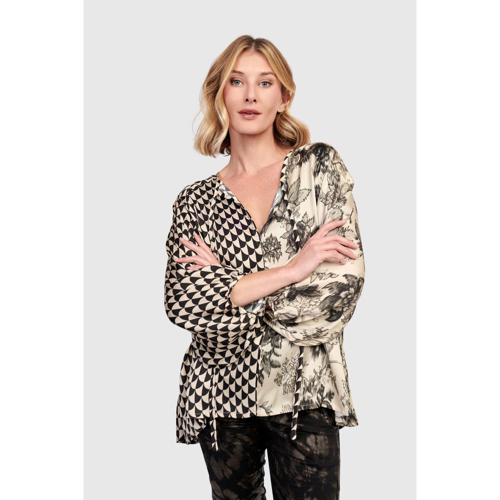 Alembika Fatima Draped Top In Multi