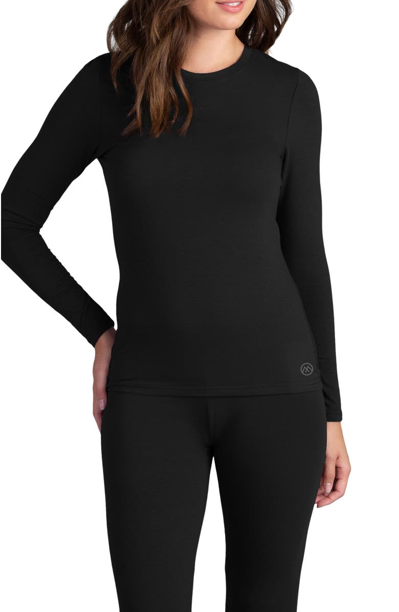 Watson's Women's Heat Long Sleeve Thermal Crew, Main, color, Black
