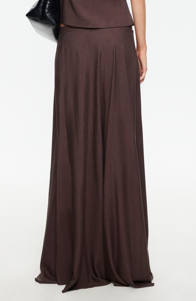 LIONESS Halcycon Linen Blend Maxi Skirt, Alternate, color, Brown